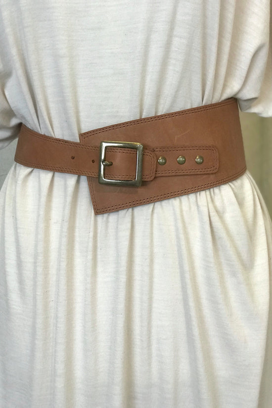 Image Title Asymmetric Leather Belt